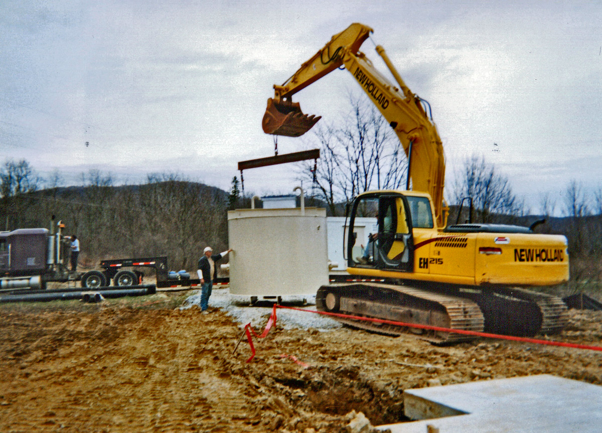 Chemical Feed Station Near Master Meter at Elkins