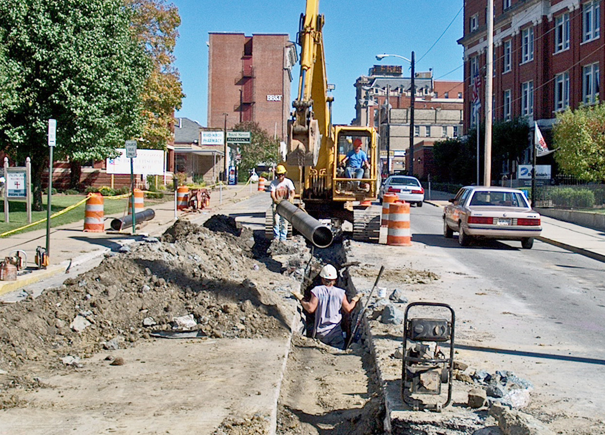 Waterline Replacement in Main Street Clarksburg, WV