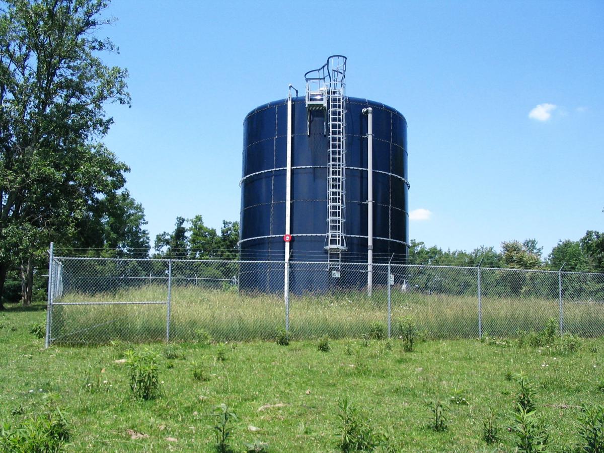 100,000 Gallon Storage Tank on Tallmansville Road