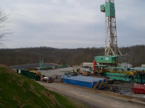Drill Pad and Pit in Ritchie County, WV